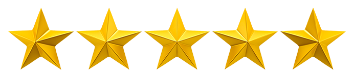 [CITYPNG.COM]Review Yellow Gold 5 Stars Image PNG - 3000x3000